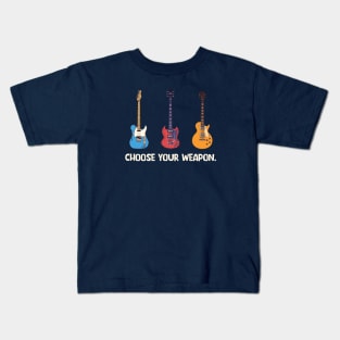 Classic Guitars: Choose Your Weapon Kids T-Shirt